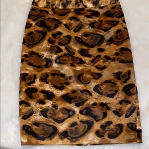 DStudio leopard print pencil skirt